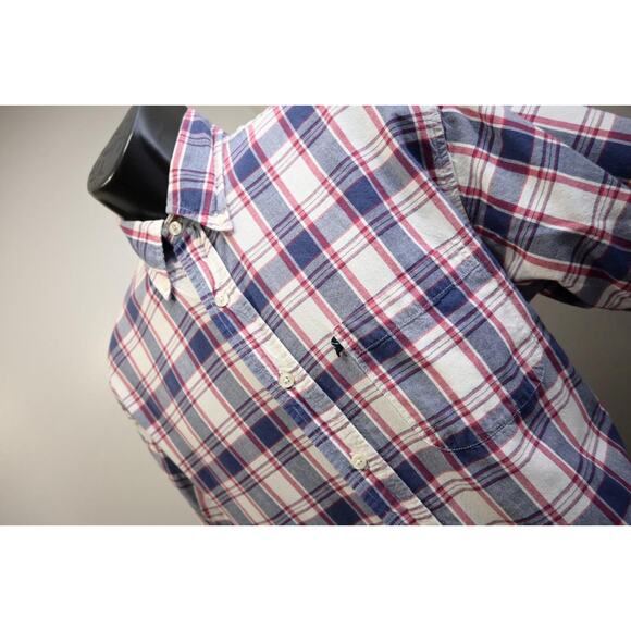 Brooks Brothers 346 Dress Shirt Plaid Short Sleeve Mens Size Medium - Picture 1 of 7